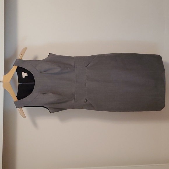 J. Crew Factory Suit grey wool blend sleeveless dress. Size 4. - Picture 1 of 12